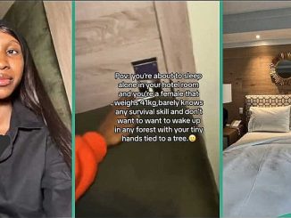 Nigerian Lady's Safety Tip to Protect Herself at Hotel Goes Viral on TikTok, People React