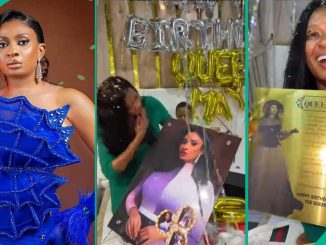 May Edochie Gets Boxes of Money, Cakes, Portrait, Others During Surprise Party at Her Mansion