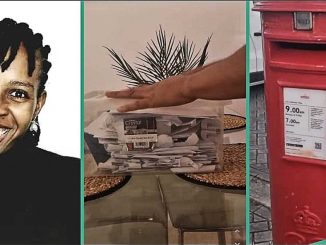 Nigerian Lady Who Moved to UK Gets Unexpected Letters in Her House, Displays them in Video