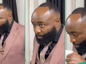 Man's Interesting 'Middle Head' Hairstyle Makes Him Go Viral on Social Media