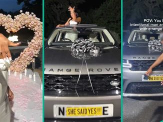 Man Proposes to Lady with 2024 Range Rover, She Accepts, Dances with New Car