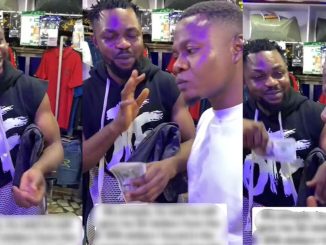 "bro carry your money dey go house" - Drama ensues as boutique owner refuse to split 50/50 after customer discover $98 in purchased jeans (WATCH)