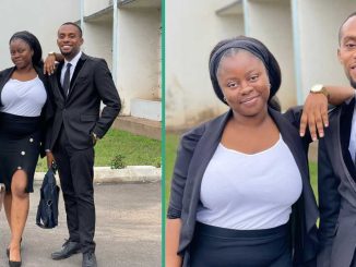 Nigerians React as 2 Siblings Who Are Lawyers Face Each Other in Court on Same Case, Photos Emerge