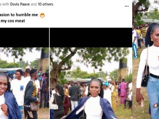 Student goes viral as she celebrates her matriculation day With a Questionable Facebook Post (IMAGES)