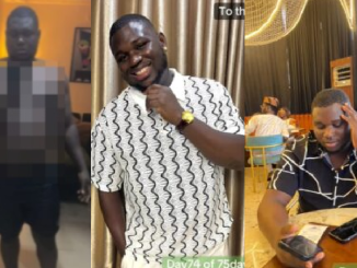 "Where is the weight loss?" – Nigerian man shows off his jaw-dropping 75-day weight loss journey (WATCH)