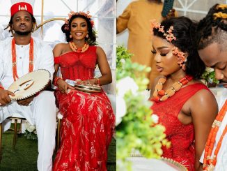 Music producer, Rexxie traditionally ties the knot with his fiancée, Chisom