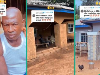 Lady Completes Her Father's House Before Marriage, Makes Family Proud