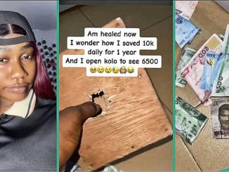 Lady Who Saved N10k Daily for 1 Year Breaks Saving Box to See Only N6,500, Video Trends Online