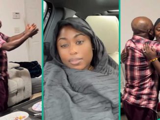 Lady Pranks Her Father With Fake Engagement, Leaves Him In Tears, Video Trends