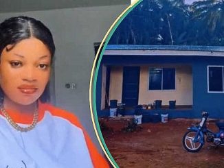 "I Will Do More If Money Comes": Nigerian Lady Displays Portable House She Built for Parents