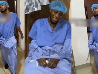 "Is he the patient?" – Nigerian man in distrɘss after assisting in a surgery for the first time (VIDEO)