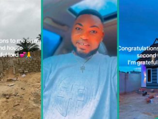 Nigerian Man Builds Second House, Shares Video of Construction Process, Many React