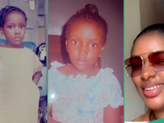 Lady Shares Two Childhood Photos Showing How Her Face Has Remained The Same For Years