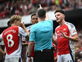 EPL: You should've borrowed glasses - Jenkinson slams Ref over Arsenal's Rice decision