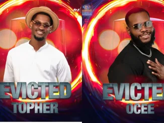 BBNaija S9: Topher, Ocee evicted from reality show