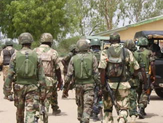 Edo guber: Soldiers repel thugs from invading INEC office