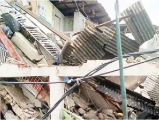 Four injured as building collapses in Plateau