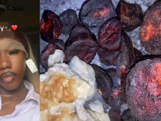 Nigerian lady flaunts plantains and eggs she made for boyfriend’s mother