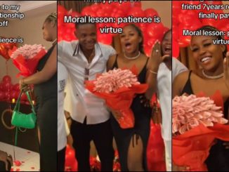 Lady's patience pays off as boyfriend proposes after 7 years