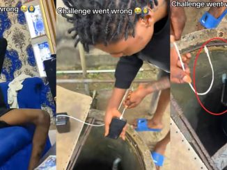 Nigerian man’s iPhone falls into water well during viral TikTok challenge, video goes viral