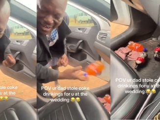 "Na everything you must post?" – Lady shares how her dad st0le drinks for her at a party (VIDEO)