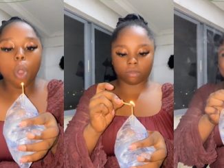 Netizens Stúnned As Lady Celebrates Birthday With Pure Water And Matchstick (VIDEO)