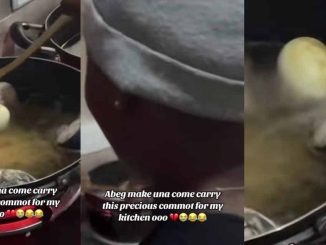 Nigerian lady shocks boyfriend and his friends by frying boiled eggs 