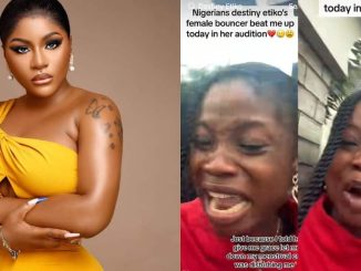 "Destiny Etiko bouncer assaulted me" - lady cries over treatment at audition
