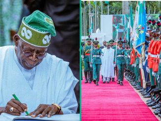 Tinubu Leads Nigeria’s 64th Independence Day Celebrations with Guard of Honour at Presidential Villa