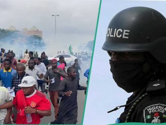 BREAKING: Tension in Abuja As Police Teargas October 1 Protesters, Details Emerge