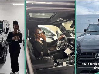 "My Dream Car": Lady over the Moon as Fiancé Splashes Millions on Expensive Ride for Her