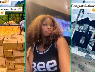 Woman Celebrates as Her Husband Builds New House, Throws Big Housewarming Party