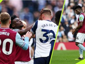 Frustrated Mohammed Kudus Sees Red in West Ham's Heavy Defeat to Tottenham