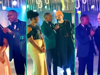 MC Turns Matchmaker as He Pairs Beautiful Nigerian Lady and Oyinbo Man At Wedding Party