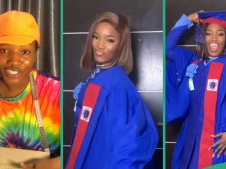 Fashion Designer With Exceptional Beauty Successfully Graduates From University As Pharmacist