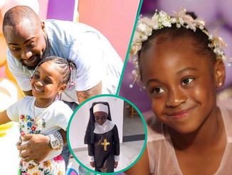 Davido’s Daughter Hailey Rocks Scary Costume for Halloween, Video Goes Viral: “E Go Cause Problems”