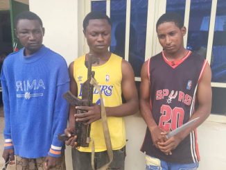 Police arrest suspected armed robbers, recover stolen vehicle