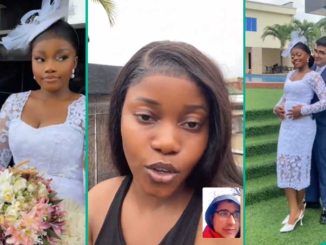 Nigerian Lady in Long Distance Relationship Finally Marries Her Oyinbo Lover, Shares Wedding Video