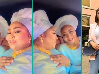 Video of Regina Daniels, Her Mum Rita in Cele Church Garment Trends: “Una Dey Do Gold Competition?”