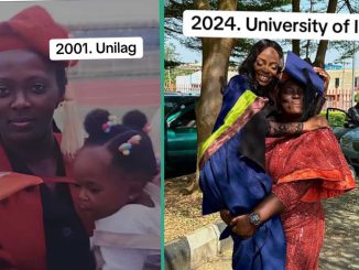 UNILAG Graduate Recreates Convocation Photo As Her Daughter Graduates From University of Ibadan