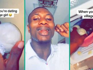 Hungry Man Slams His Girlfriend for Storing Wraps of Fufu in Freezer, Shows What Became of Them