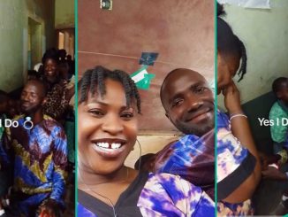 Nigerian Teacher Proposes to His Colleague in Front of Her Pupils, She Happily Accepts in Cute Video