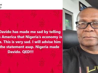 "Davido made me s@d with his statement, Nigeria made him" – APC chieftain reacts to singer's comment about the economy