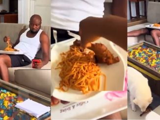 Man r@ges as wife removes meat from his food to satisfy their dog (WATCH)