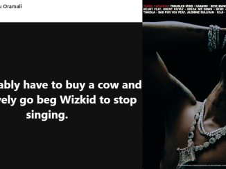 "We probably have to buy a cow and collectively go beg Wizkid to stop singing" – Man rates Wizkid's Morayo album