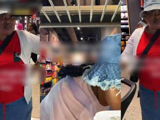Woman's eyes widen as daughter places phone inside the supermarket fridge to vlog (WATCH)