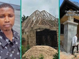 Nigerian Man Shows Off Building Project He Started This Year, Video Inspires Many on TikTok