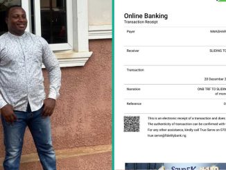 Man Returns N5 Million Mistakenly Sent to His Fidelity Bank Account, Displays Transaction Receipt