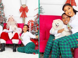 Christmas: Tonto Dikeh Hosts Santa Claus at Her Home for Her Son and His 'Brother,' Shares Pics