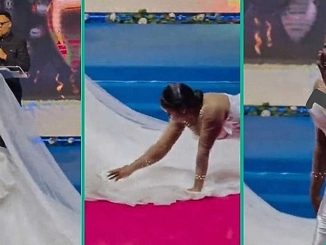 Bridesmaid Who Knelt Down to Adjust Bride's Wedding Gown Gets N50,000 Cash from Pastor in Video